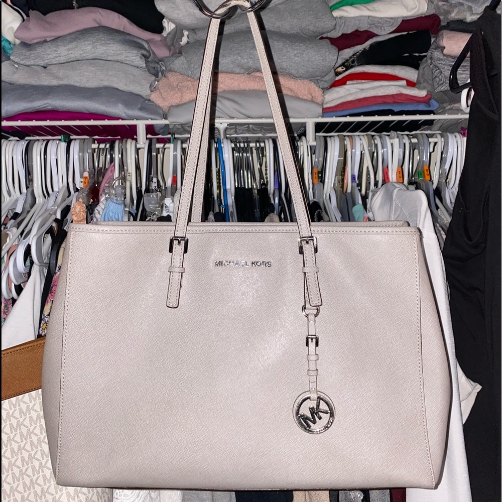 Gray Michael Kors bag